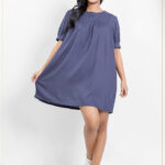 Breezy Bliss Mini Dress - Navy Blue