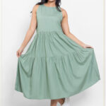 Emerald Midi Dress