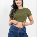 Green Crop Top
