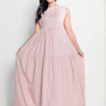 Pink Petal Tiered Maxi Dress