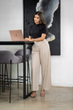 Ivory Wide Leg Pant - Image 2