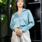 Sky Mist Satin Shirt