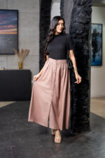 Old Money Mocha Skirt - Image 2
