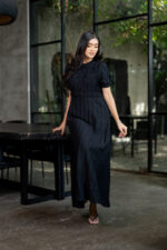 Black Belle Smocked Maxi - Image 3