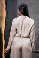 Pearl Mist Satin Shirt - Image 4