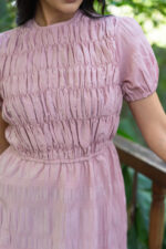Blush Haven Dress in Powder Rose - Image 3