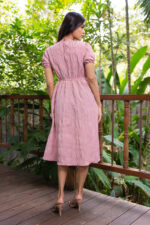 Blush Haven Dress in Powder Rose - Image 4