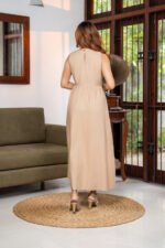 Eva Dress in Warm Beige - Image 5