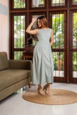 Liora Dress in Sage Green - Image 2