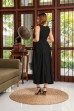 Liora Dress in Black - Image 3